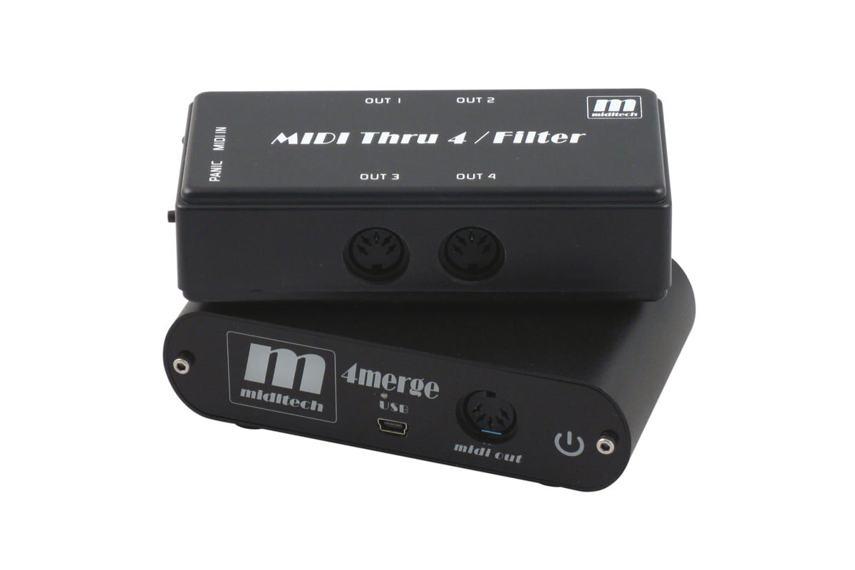 MidiTech 4merge i MIDI Thru 4/Filter – test