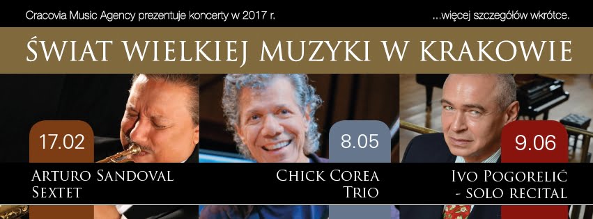 Chick Corea, Ivo Pogorelich i Arturo Sandoval – trzy gwiazdy na koncertach w Krakowie
