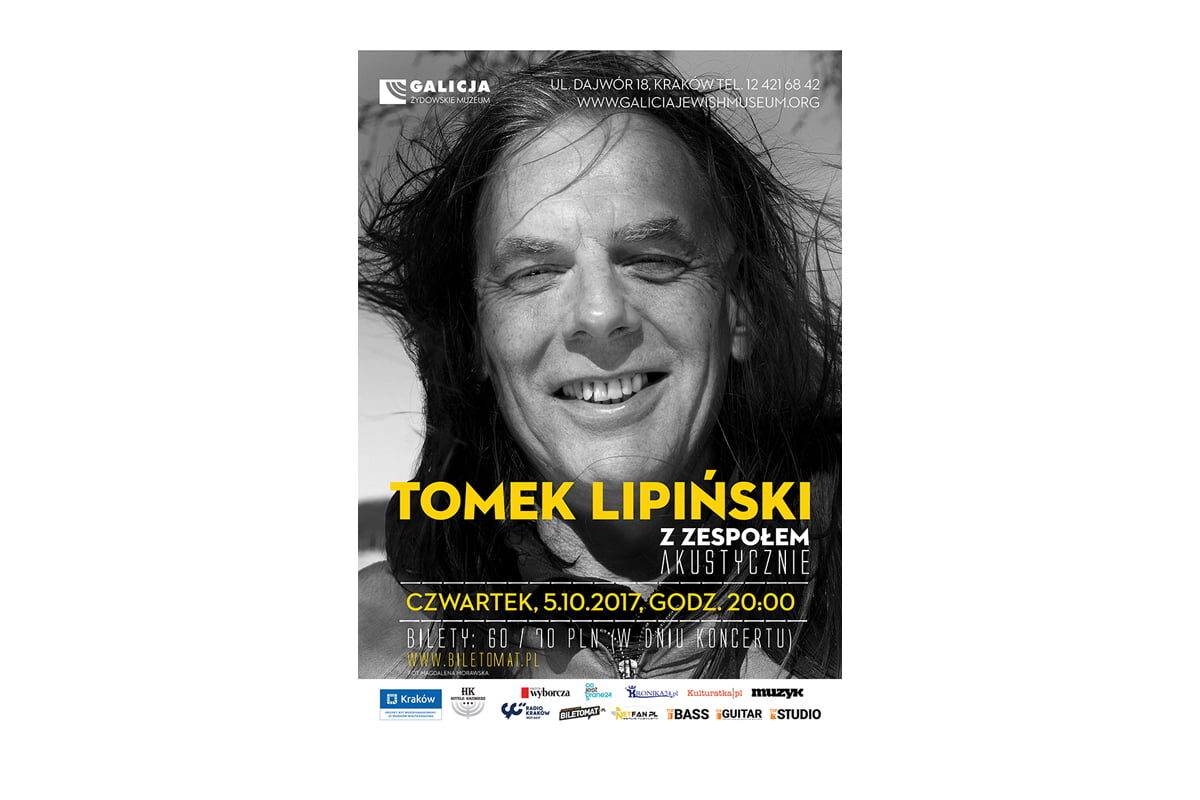 Tomek Lipiński z zespołem akustycznie w Krakowie