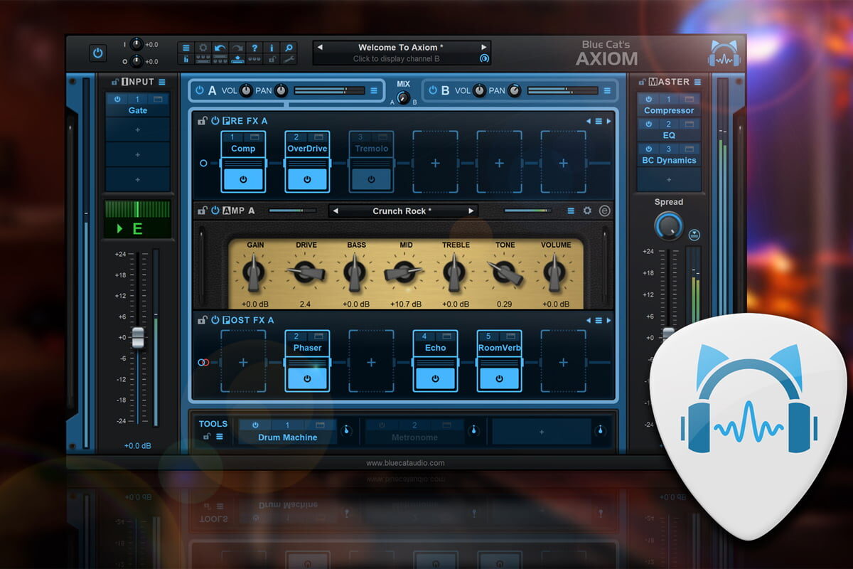 Blue Cat Audio Axiom – nowa wtyczka dla gitarzystów i basistów