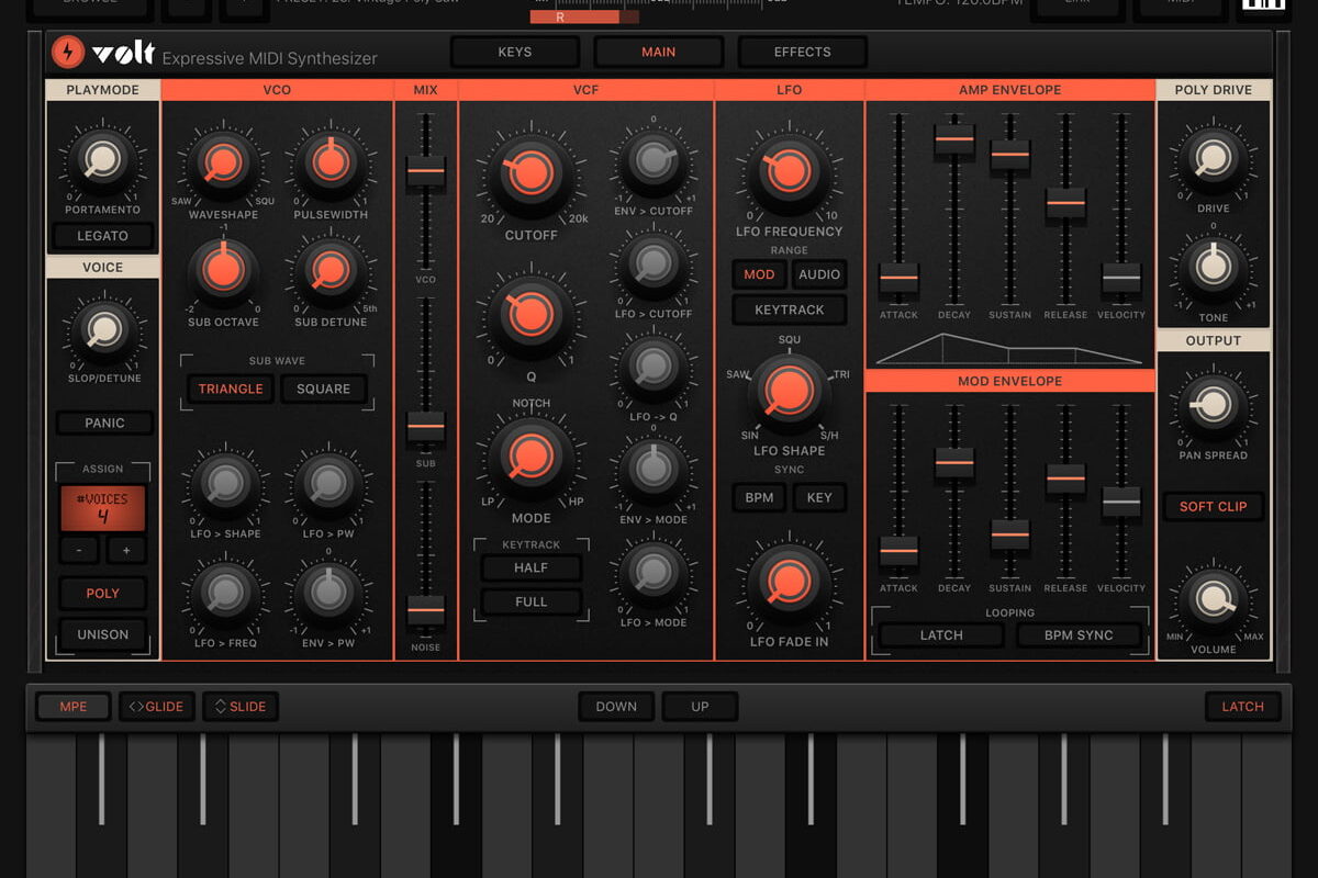 Numerical Audio VOLT – polifoniczny syntezator dla iOS
