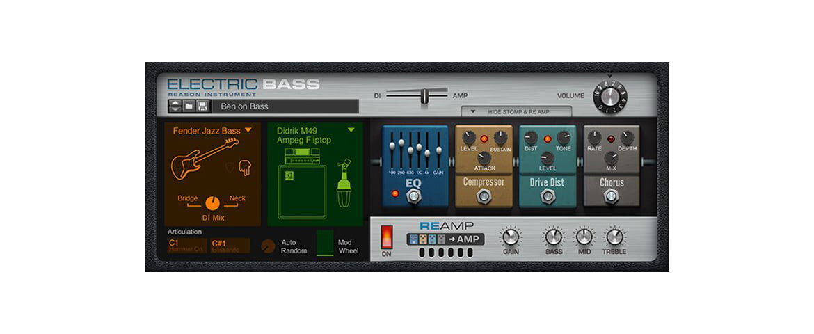 Propellerhead Reason Electric Bass