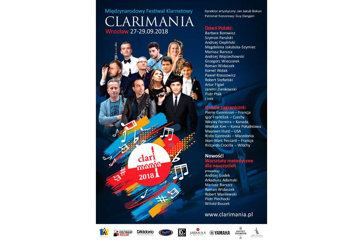Międzynarodowy Festiwal Klarnetowy Clarimania 2018