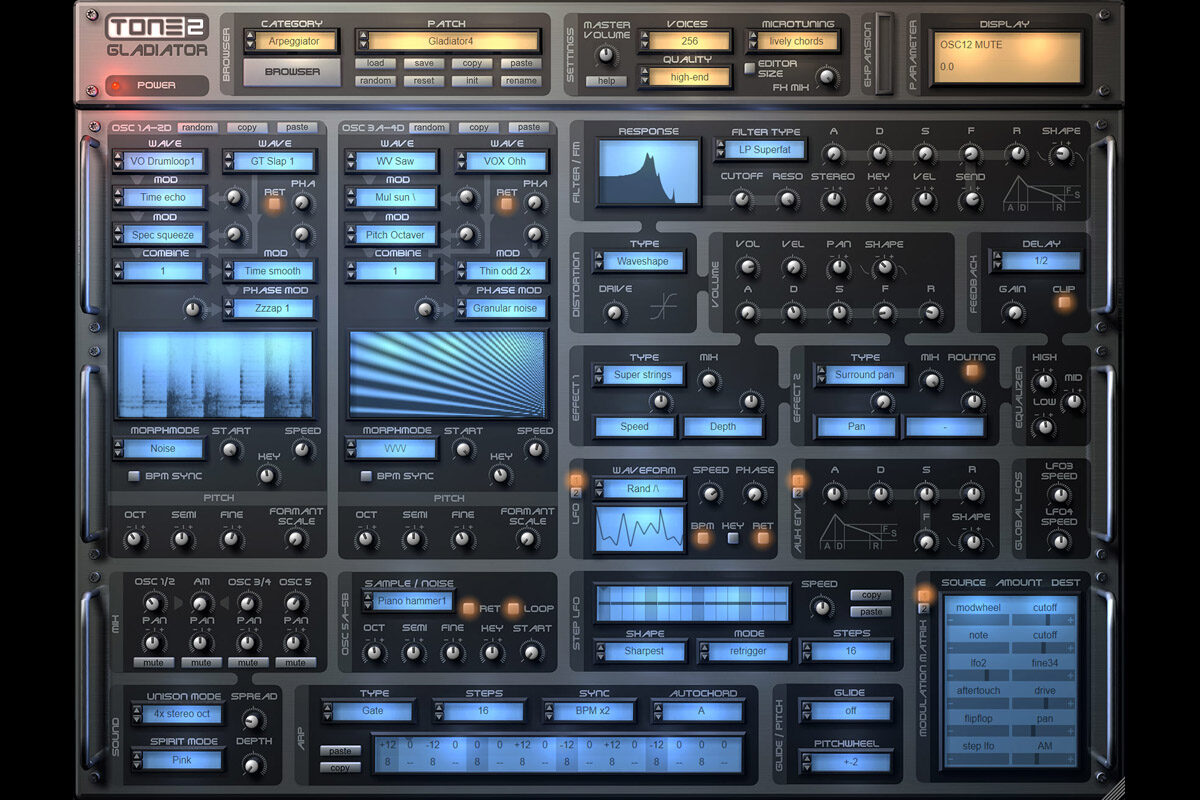 Gladiator 4 – nowa wersja syntezatora wirtualnego firmy TONE2 Audio