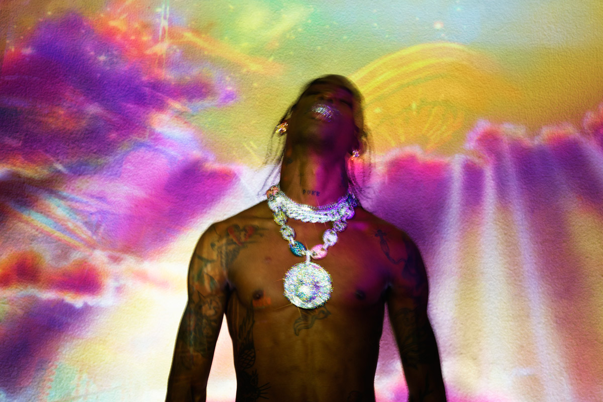 Travis Scott (fot. David Lachapelle / mat. prasowe Sony Music Entertainment Poland)