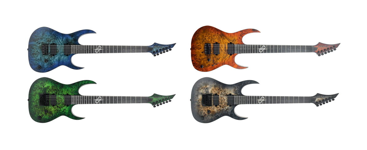 Solar Guitars – nowe gitary Poplar Burl LTD