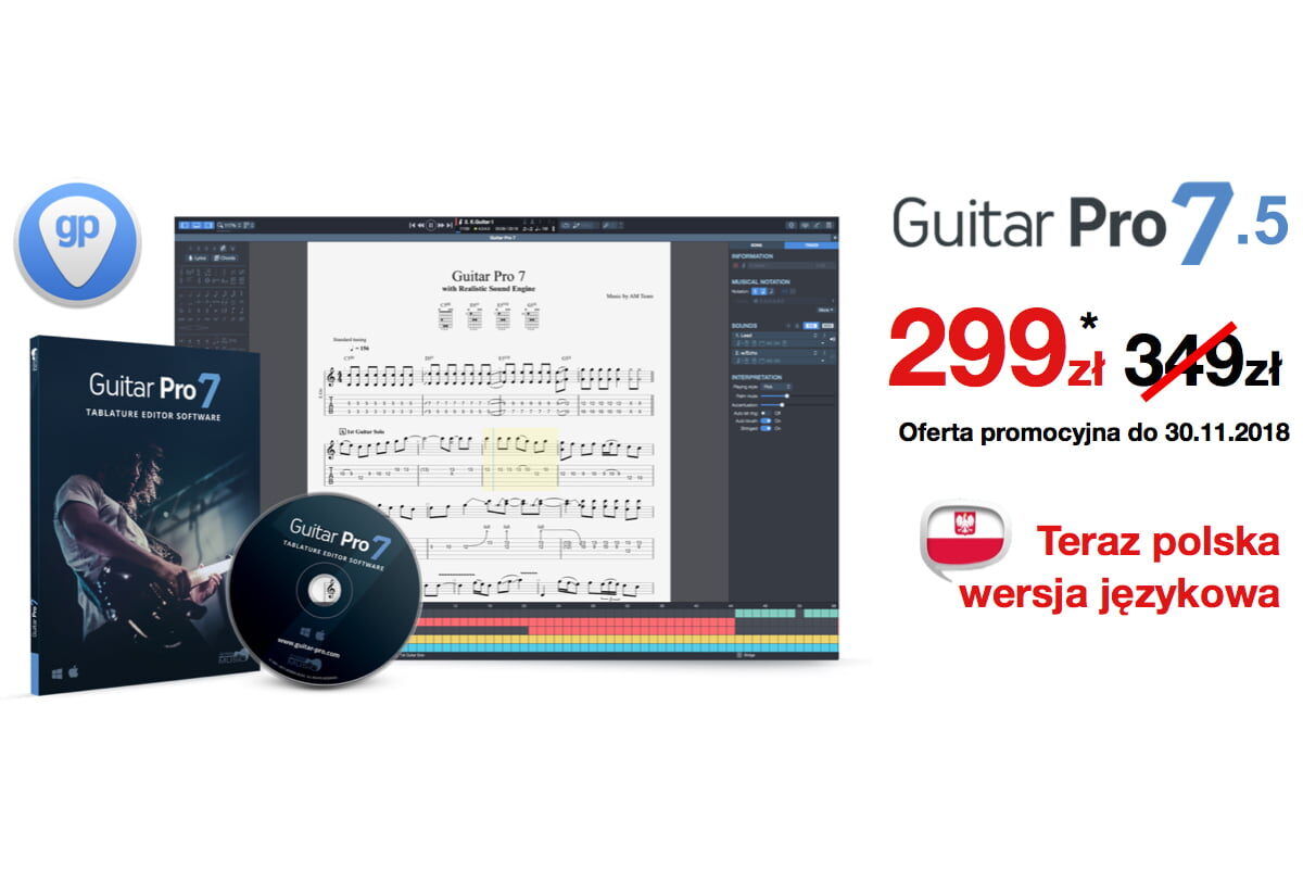 Guitar Pro 7.5 – promocja w Audio Factory