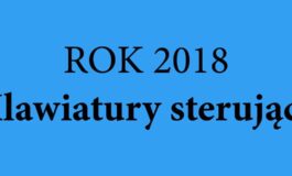 Rok 2018 – Klawiatury sterujące