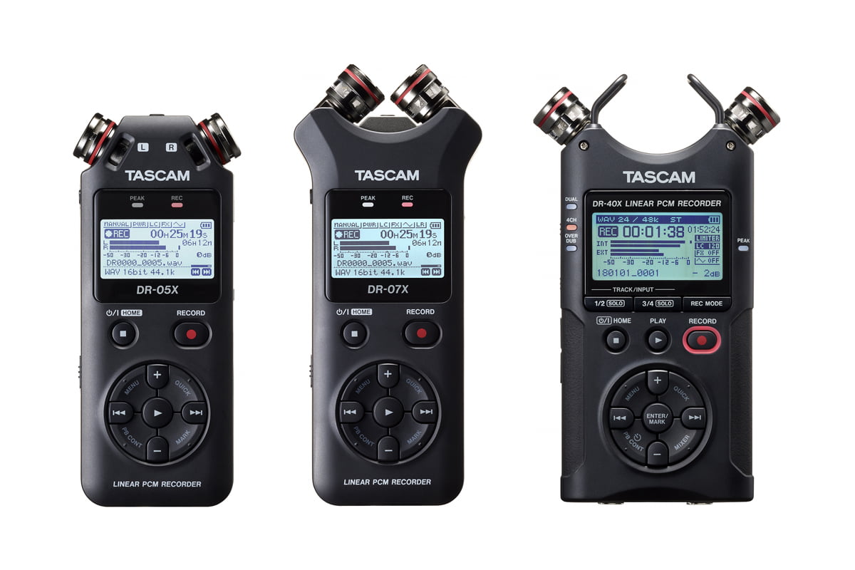 TASCAM DR-05X, DR-07X i DR-40X
