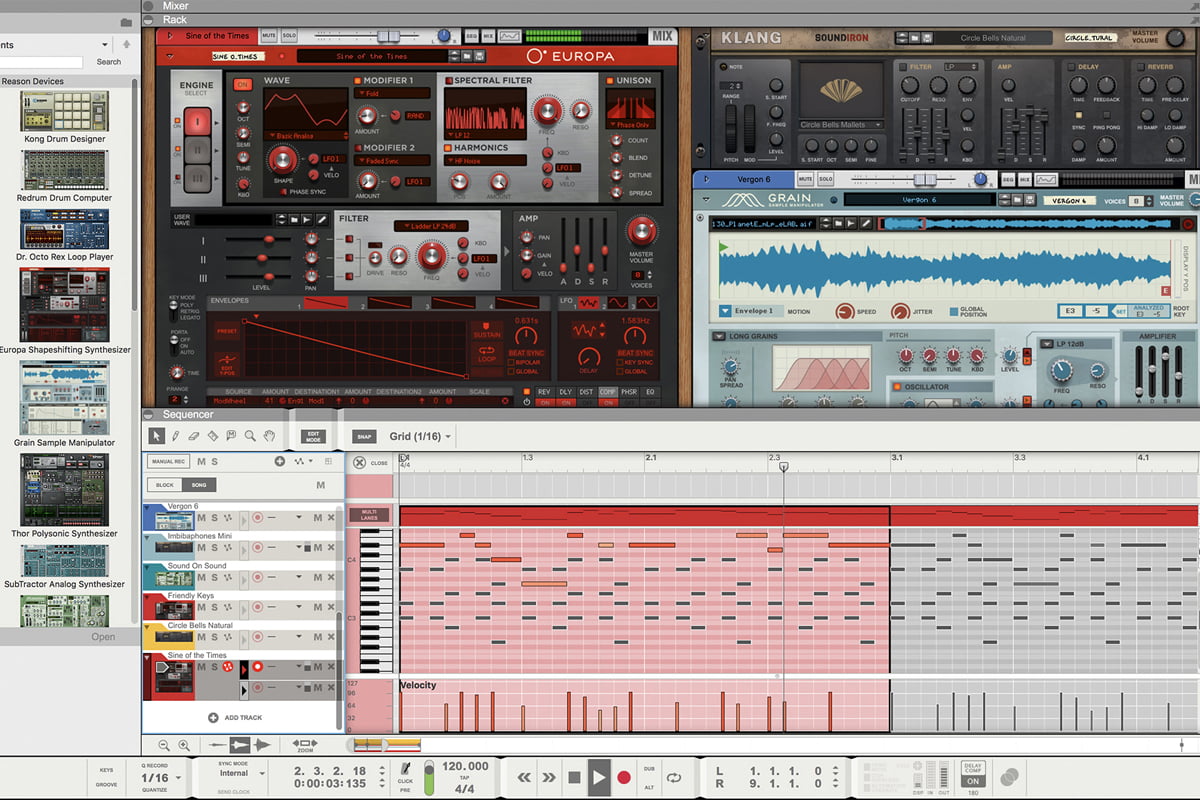 Propellerhead Reason 10.2