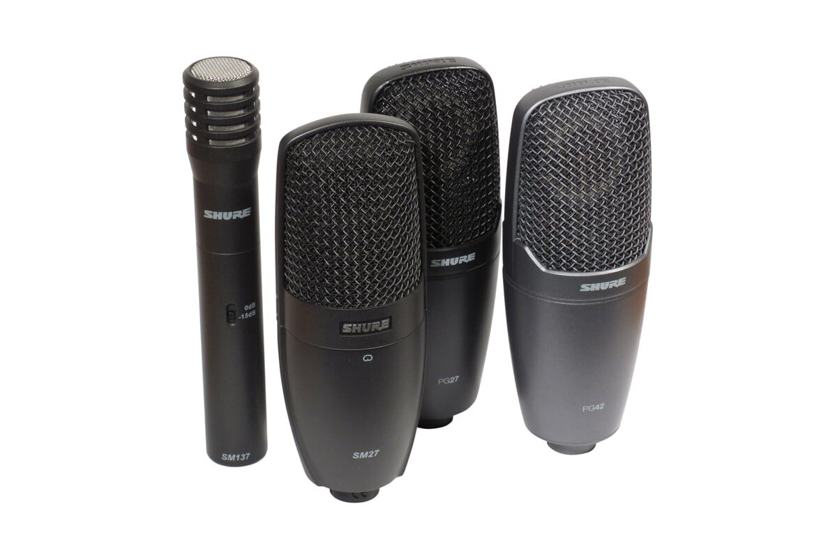Shure SM27, SM137, PG27, PG42 – test mikrofonów