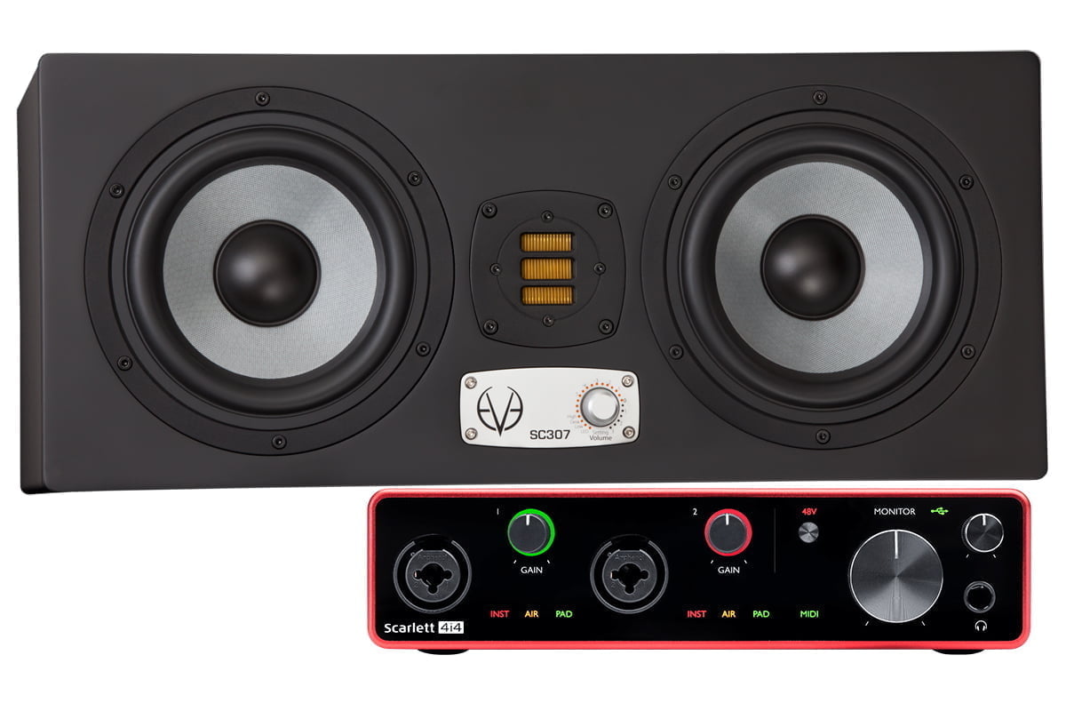 EVE Audio SC307 + Focusrite Scarlett 4i4