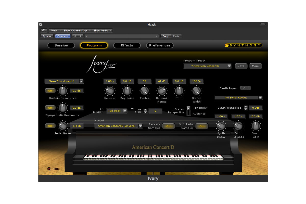 Synthogy Ivory II American Concert D