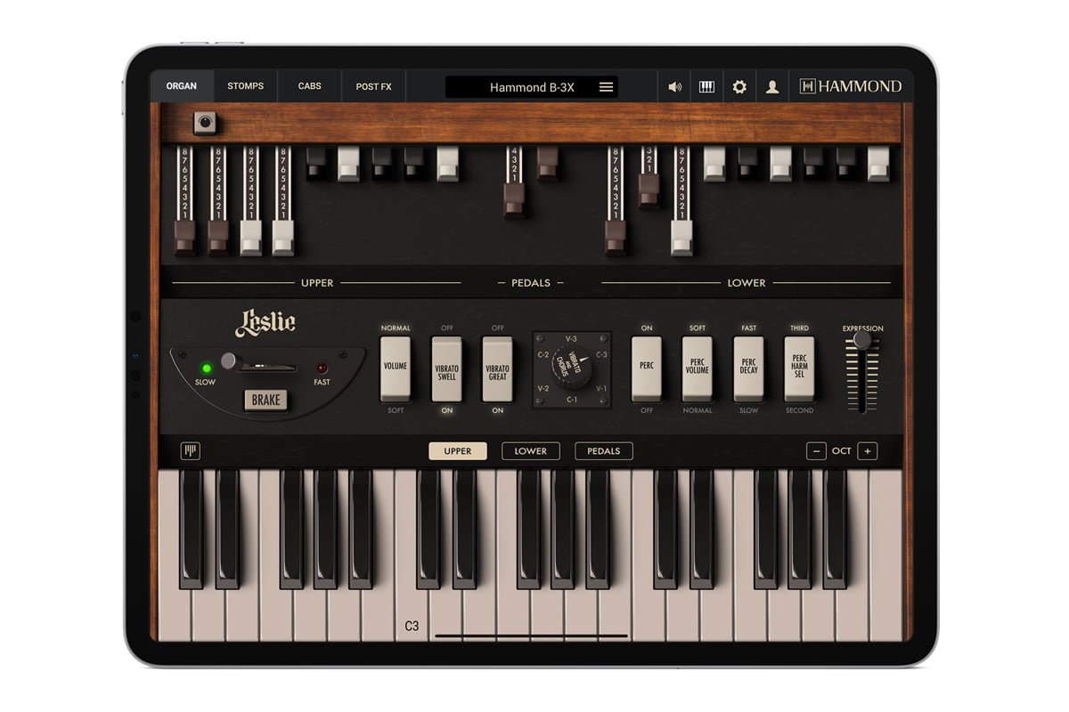 IK Multimedia Hammond B-3X for iPad