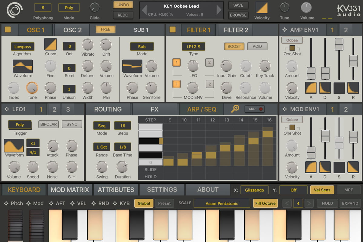 SynthMaster One iOS 1.3