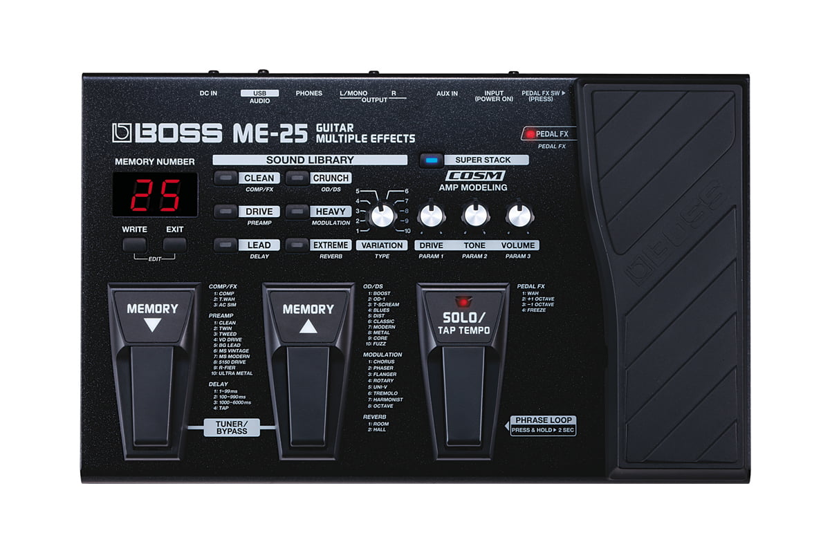 BOSS ME-25 – test multiefektu gitarowego - Muzyk.net