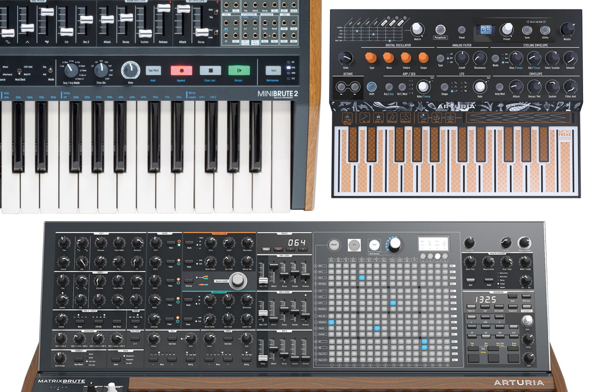 Arturia MicroFreak MiniBrute 2 MatrixBrute