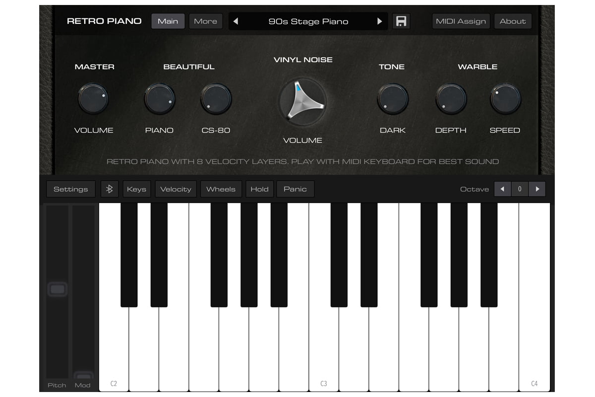 AudioKit Retro Piano