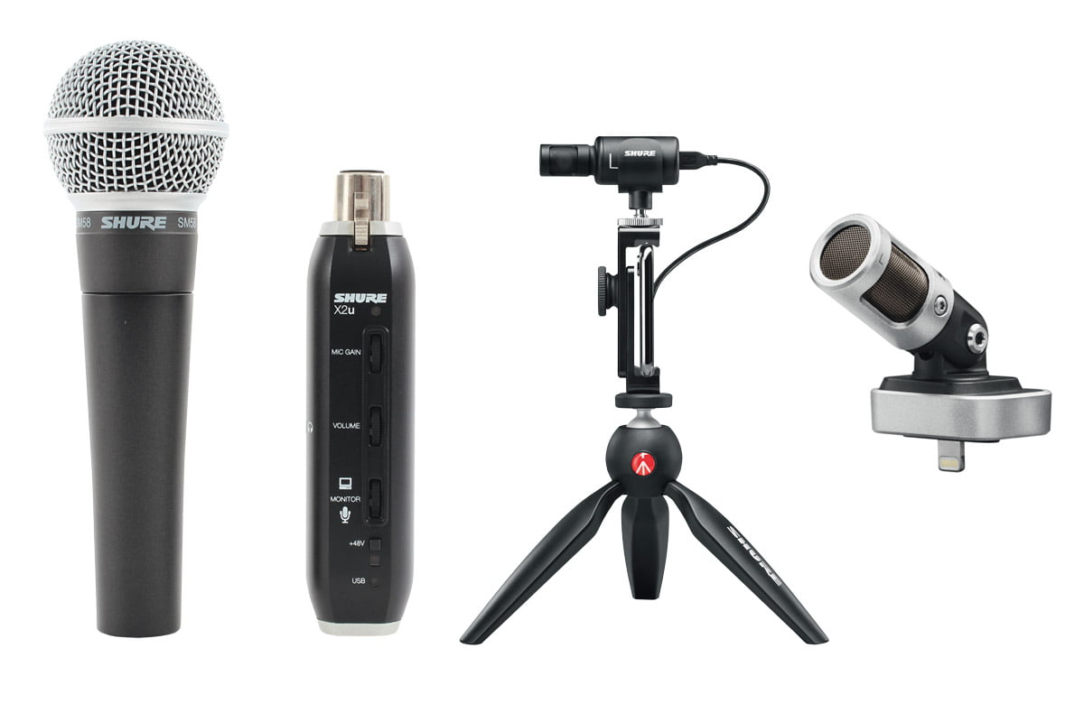 Shure MV88 SM58-X2U MV88+ Video Kit