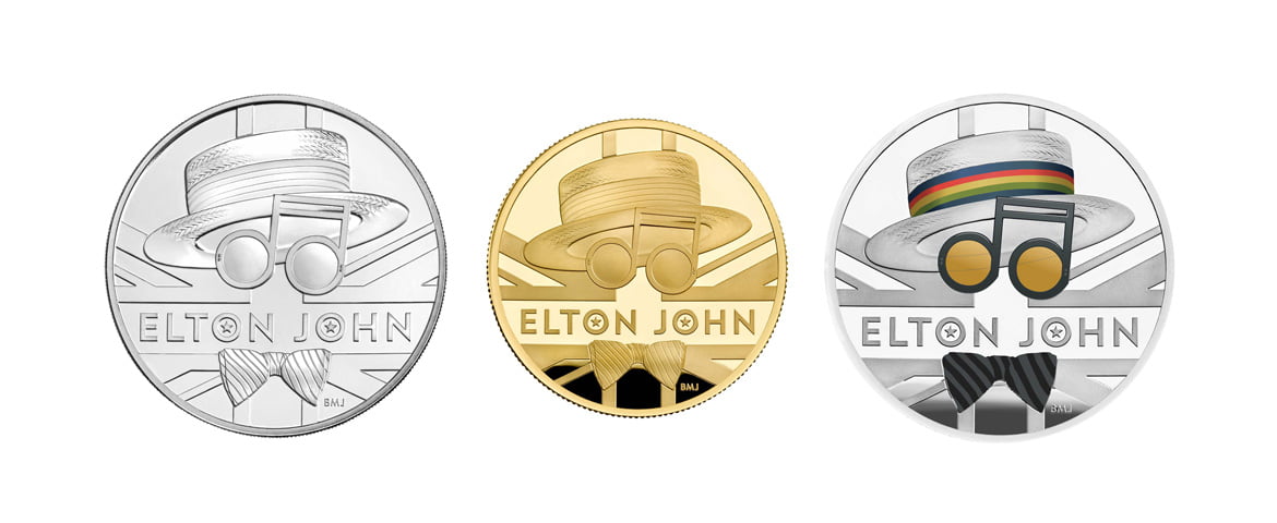Elton John monety (zdjęcie: The Royal Mint)