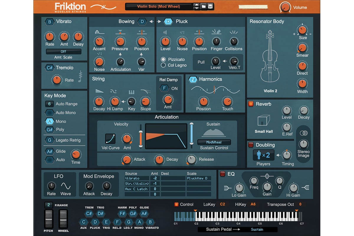 Reason Studios Friktion Modeled Strings