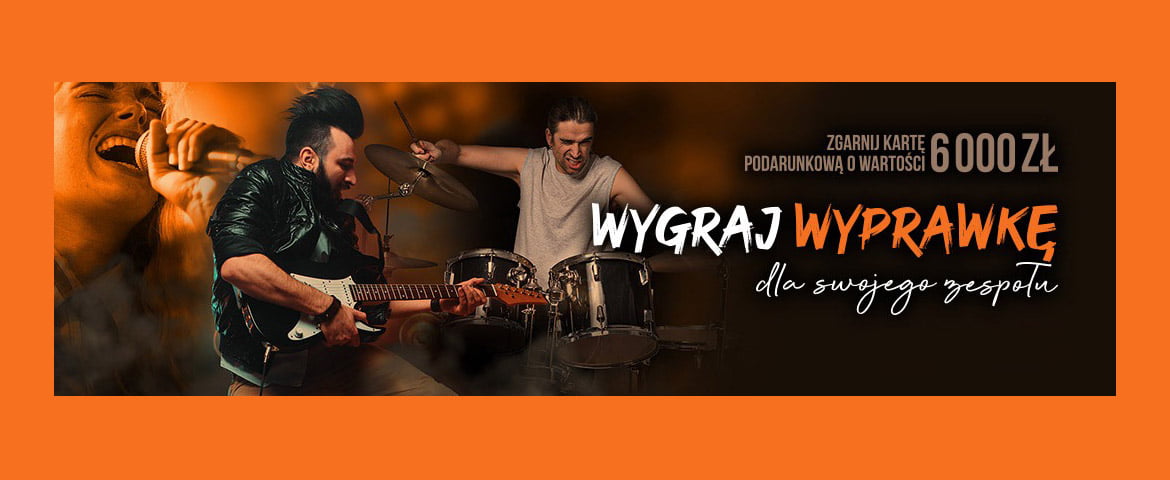 „Wygraj wyprawkę dla swojego zespołu” Salony Muzyczne RIFF