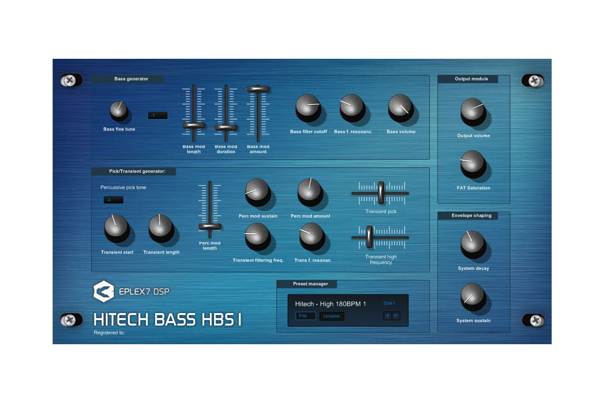 Eplex7 DSP Hitech Bass HBS1