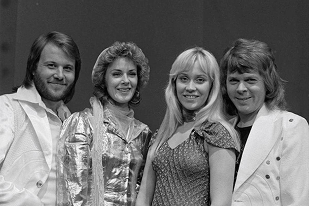 ABBA w programie telewizyjnym AVRO's TopPop w kwietniu 1974 roku; fot. AVRO / FTA001019454_012 / Beeld & Geluid wiki (CC BY 3.0)