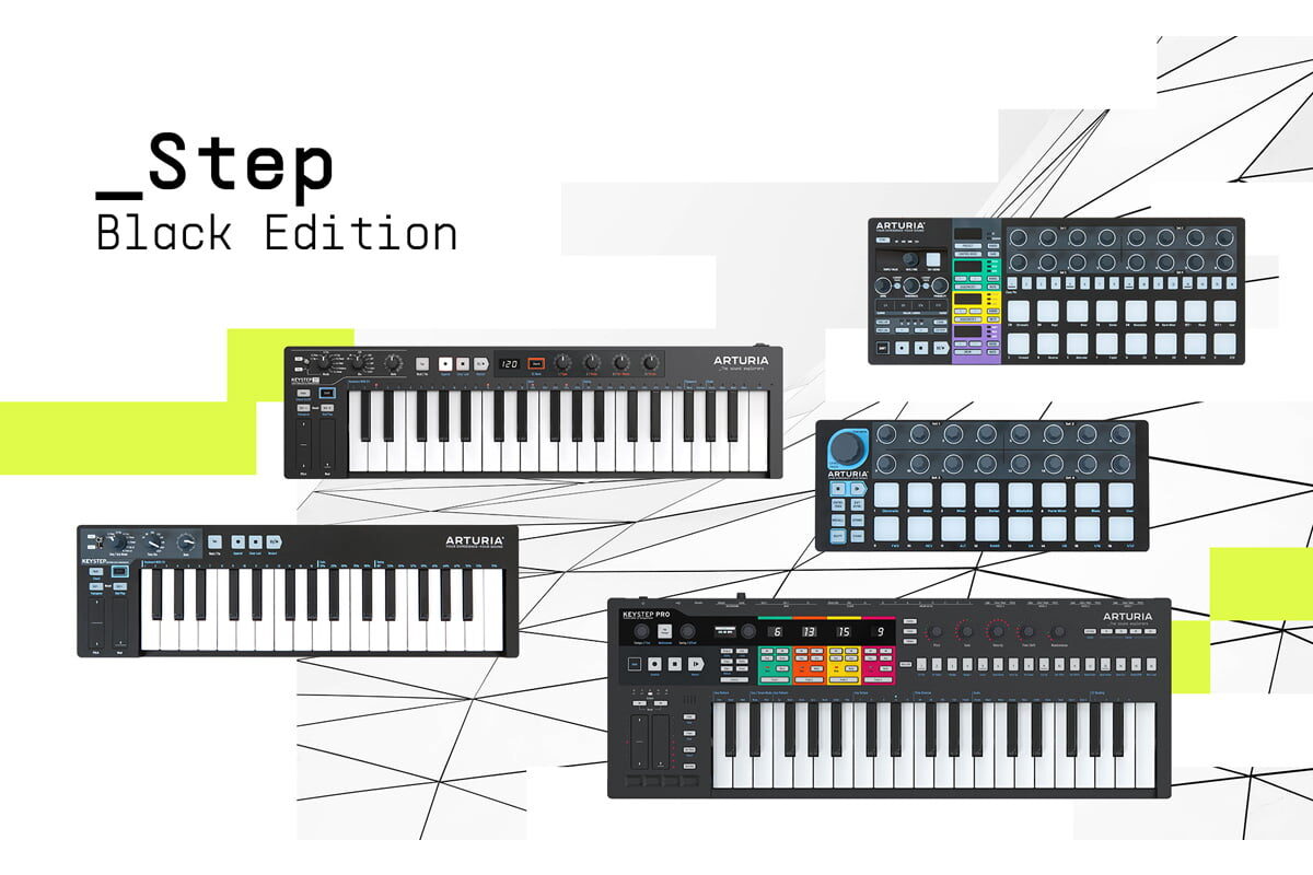Step Black Edition – limitowane kontrolery Arturia w czarnym wykończeniu