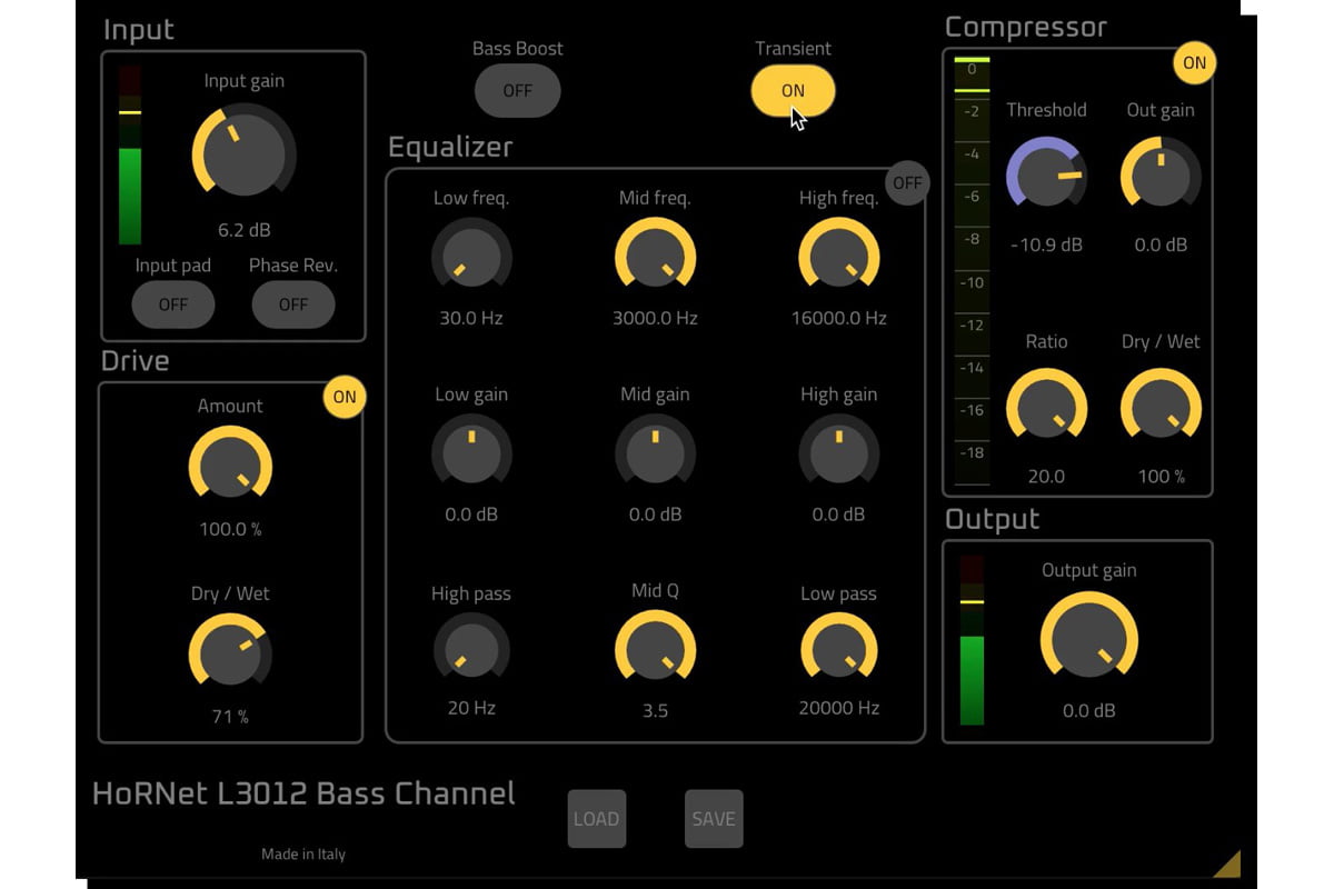 HoRNet L3012 Bass Channel (fot. HoRNet Plugins)