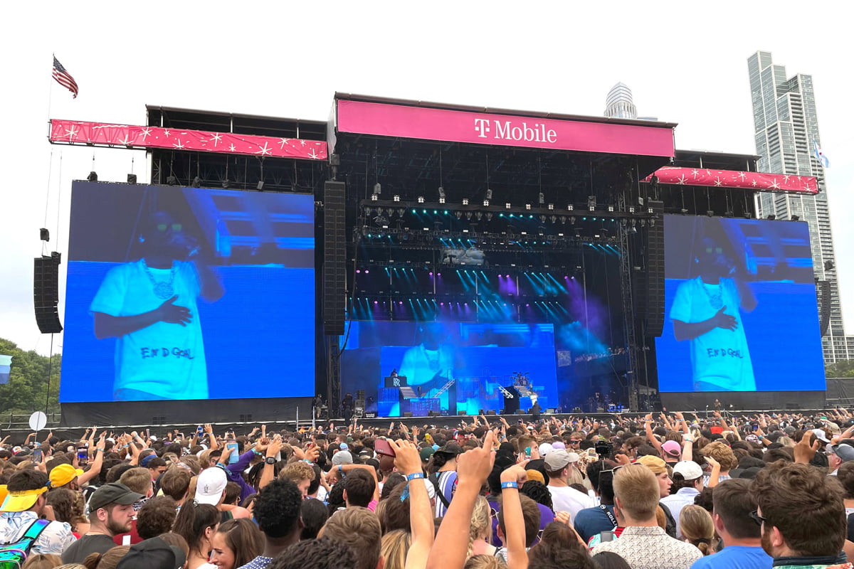 Lollapalooza T-Mobile Stage z nagłośnieniem L-Acoustics (fot. L-Acoustics/Facebook)