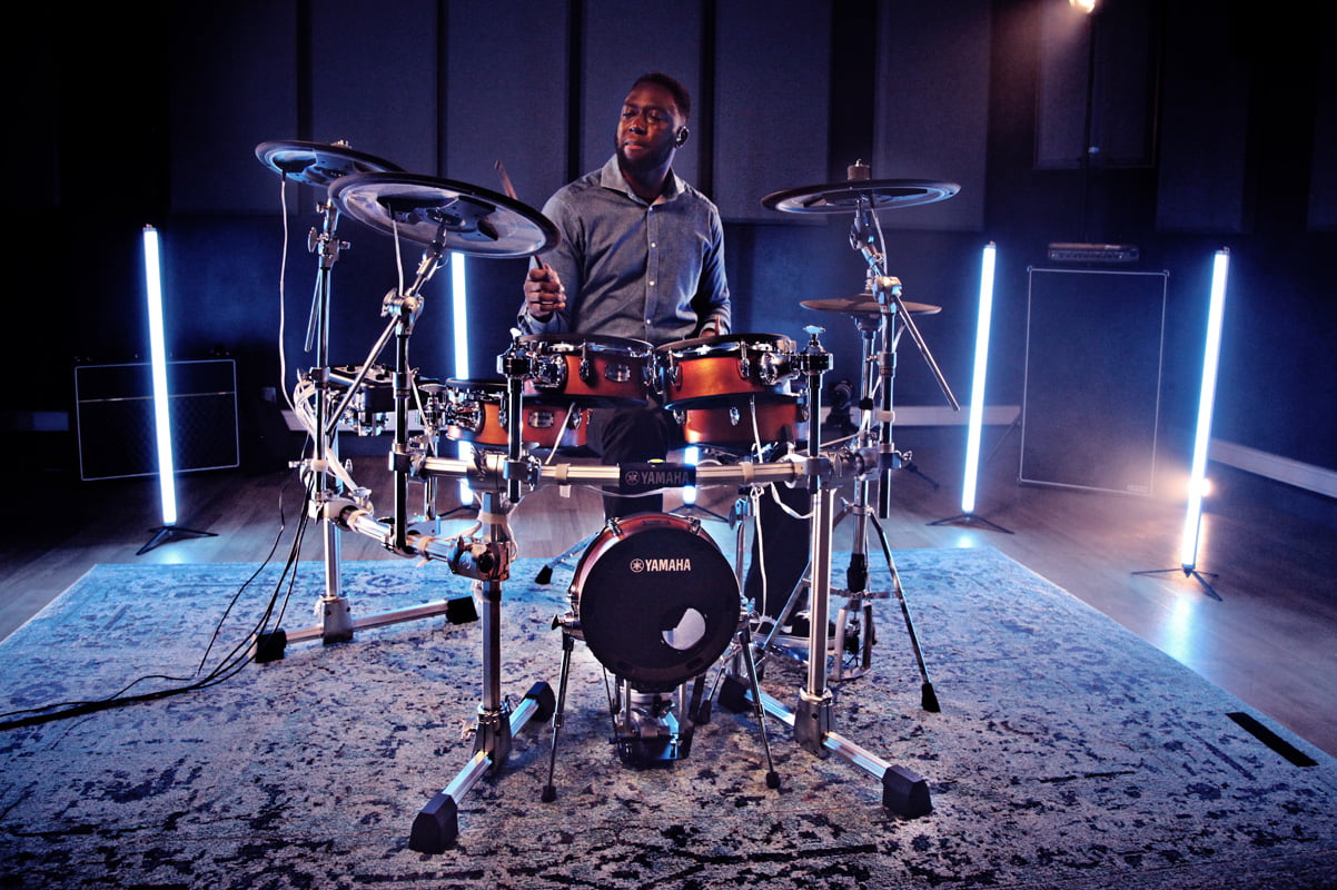 Yamaha DTX10 i Larnell Lewis (fot. Yamaha)
