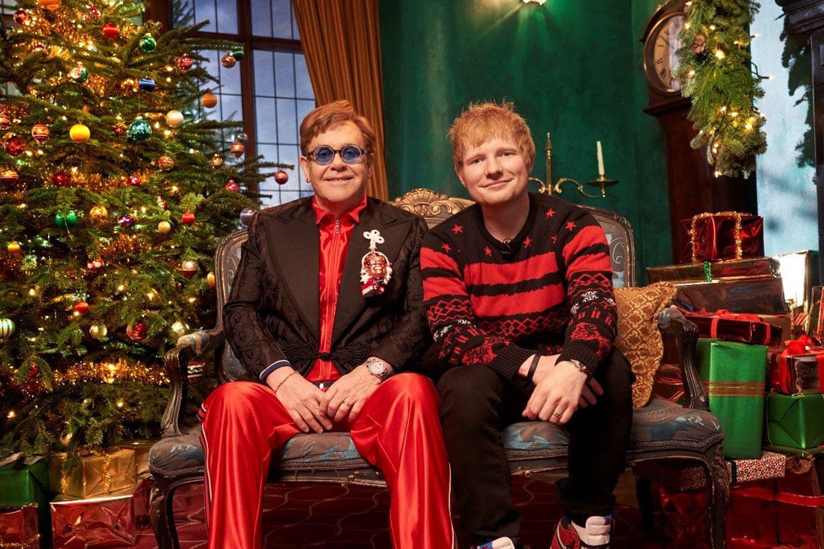 Ed Sheeran i Elton John (fot. Zakary Walters) „Merry Christmas”