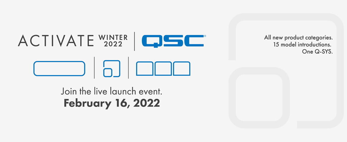 QSC zapowiada premierę nowych produktów z rodziny Q-SYS
