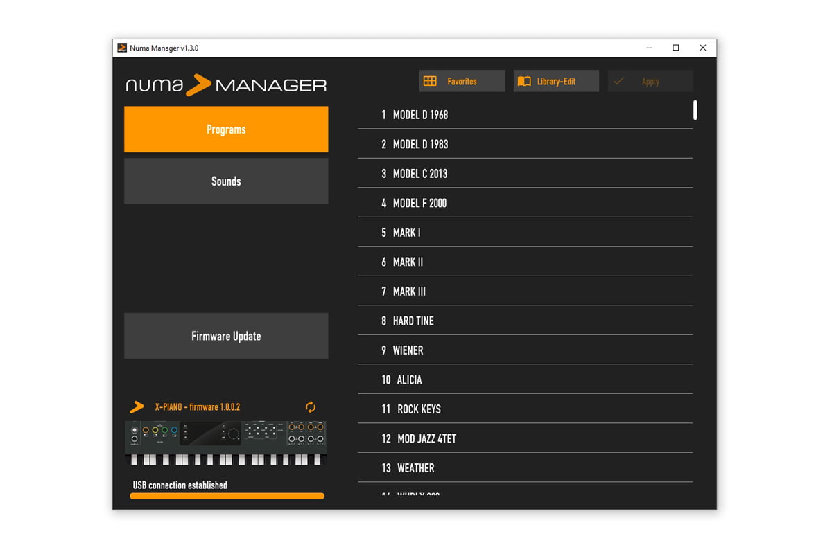 Studiologic Numa Manager (fot. Studiologic)