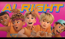 Animowany boysband wykonuje piosenki Billie Eilish i Finneasa