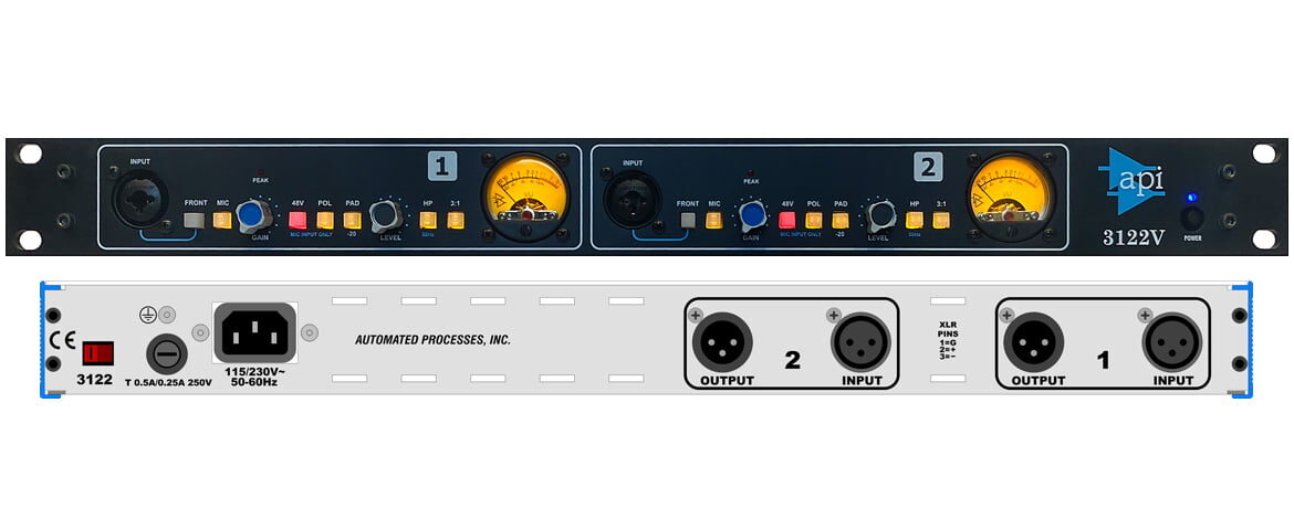 API 3122V – nowy przedwzmacniacz mikrofonowy