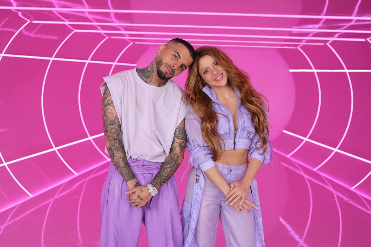 Shakira & Rauw Alejandro „Te Felicito” (fot. mat. prasowe Sony Music)