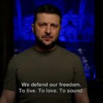 Wołodymyr Zełenski GRAMMY (fot. YouTube / The Independent)