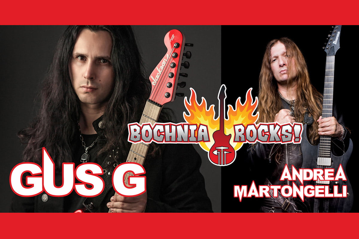 Gus G i Andrea Martongelli (fot. Bochnia Rocks)
