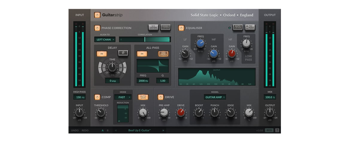 SSL Guitarstrip (fot. Solid State Logic)