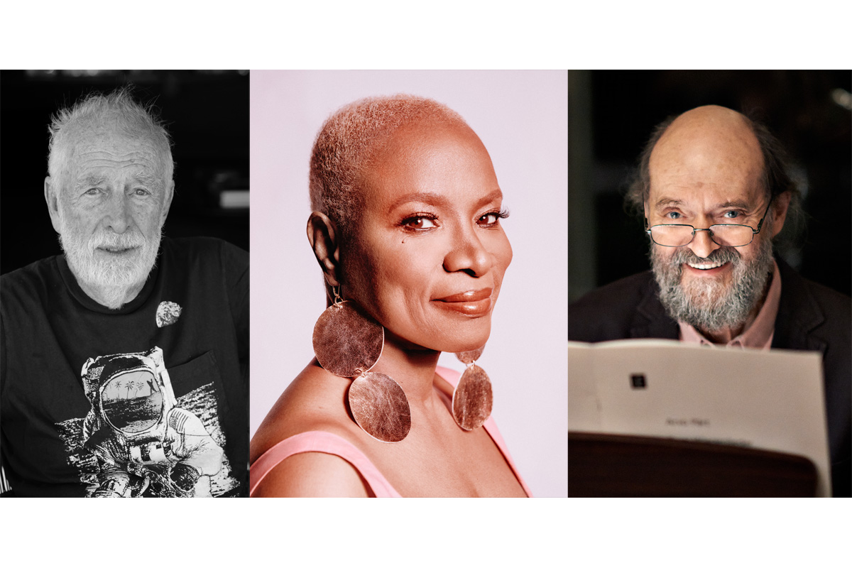 Chris Blackwell (fot. Greg Williams) / Angélique Kidjo (fot. Brantley Guttierrez) / Arvo Pärt (fot. Kaupo Kikkas); mat. prasowe Polar Music Prize