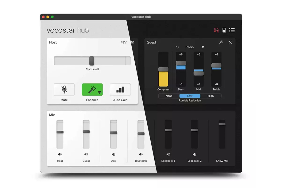 Focusrite Vocaster Hub v1.3 (fot. Focusrite)