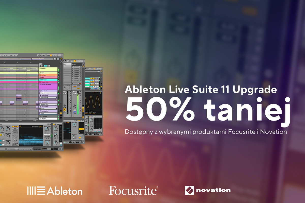Ableton Live 11 Suite taniej o 50% z produktami Focusrite i Novation (fot. Audiotech)