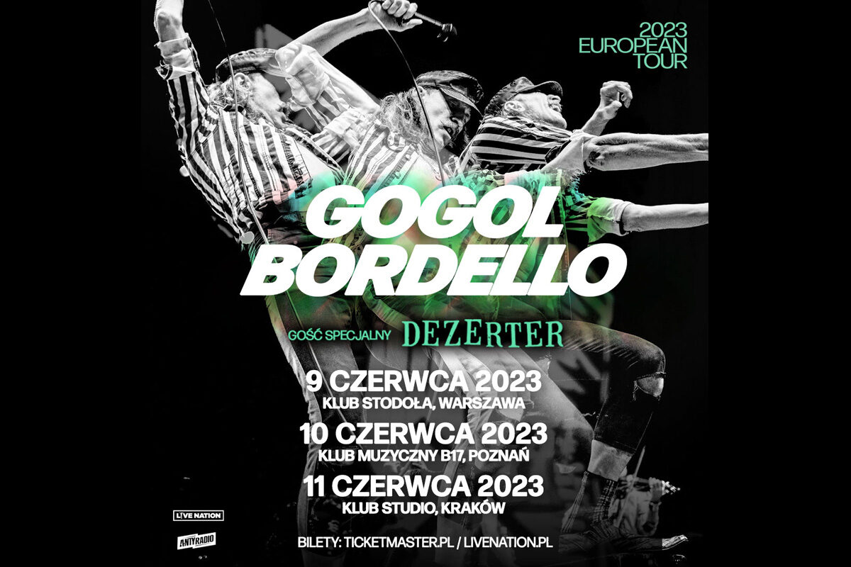 Gogol Bordello na trzech koncertach w Polsce