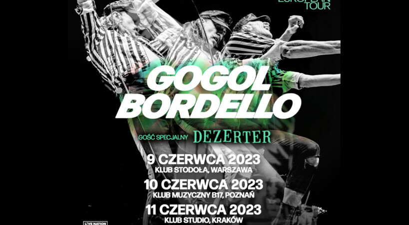 Gogol Bordello na trzech koncertach w Polsce