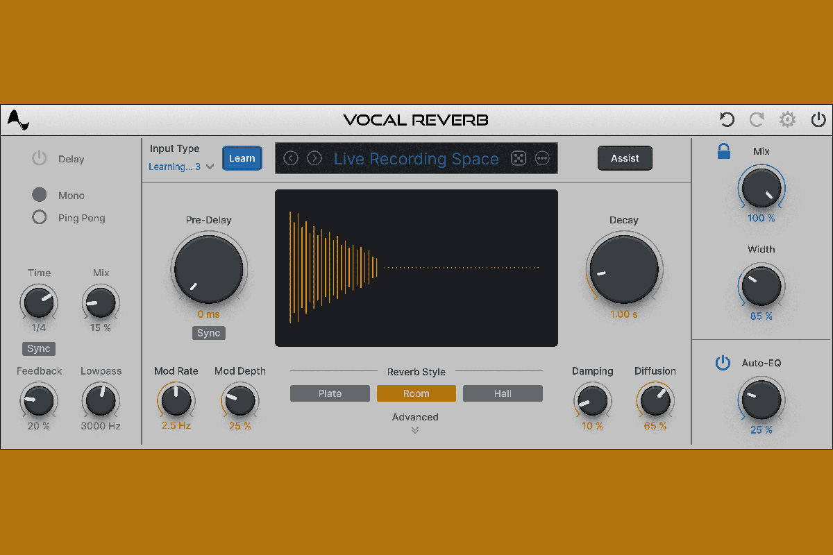 Antares Vocal Reverb (fot. Antares Audio Technologies)