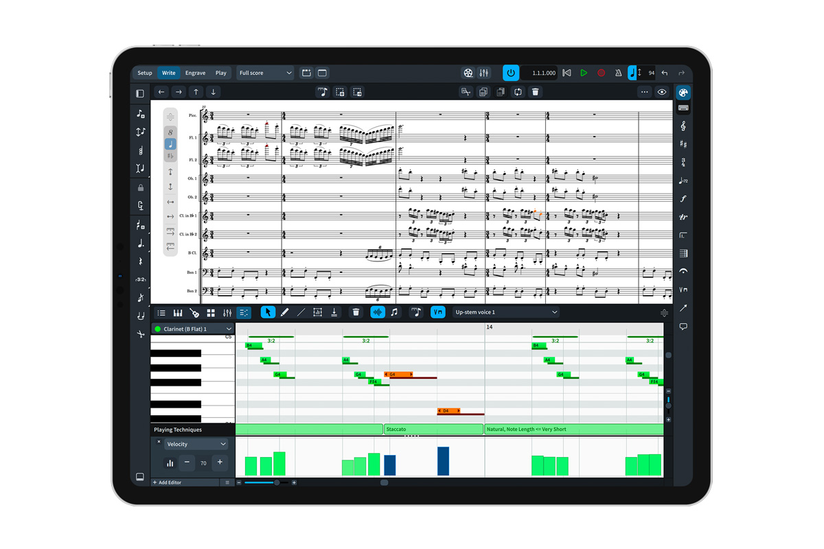 Steinberg Dorico for iPad 5.1 (fot. Steinberg)