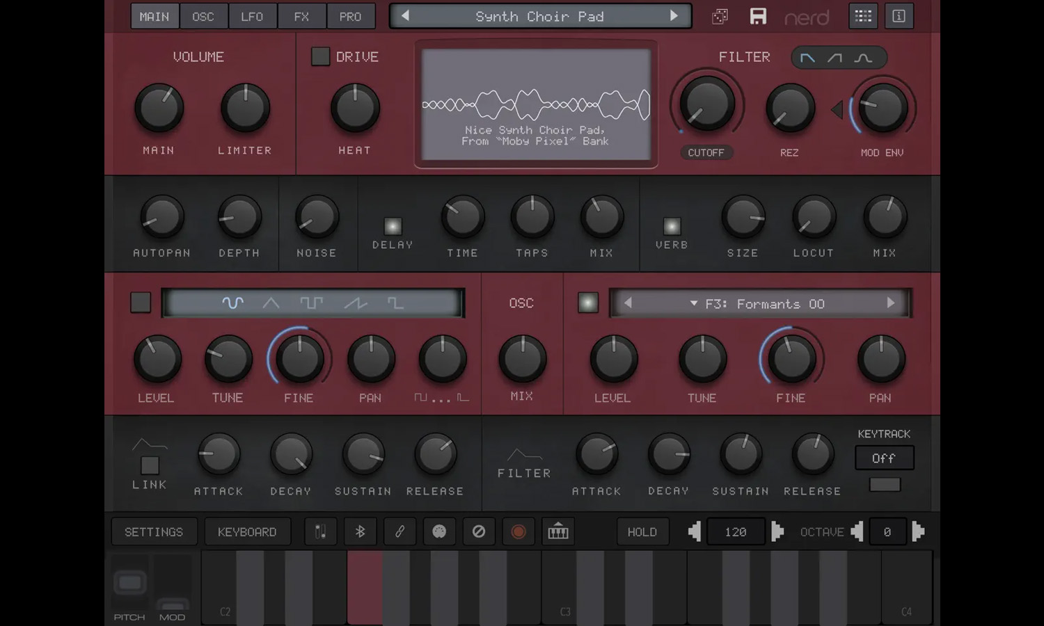 AudioKit Pro NERD Synth (fot. AudioKit Pro)