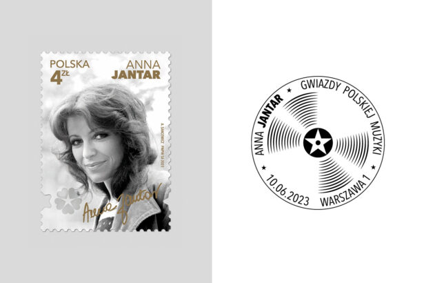 Anna Jantar „Gwiazdy polskiej muzyki” (mat. prasowe Poczty Polskiej)